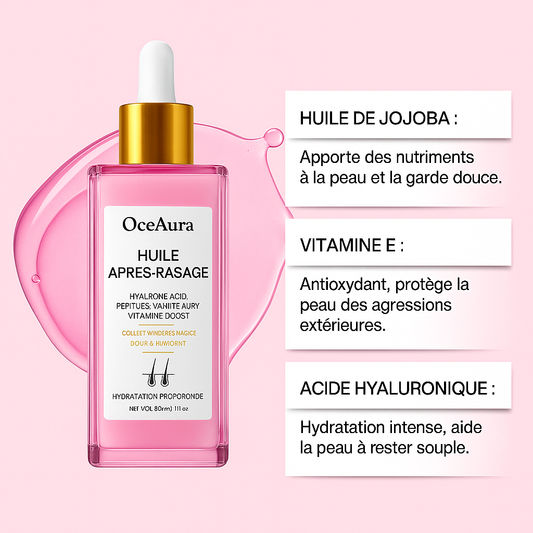 Huile de Soin Après-Rasage Fraise et Vanille